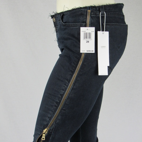 Hudson Lenny Zipper Skinny and Flare Jeans - Picture 2 of 8